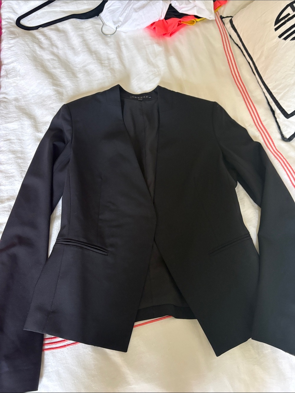 Theory Black Open-Front Women's Blazer